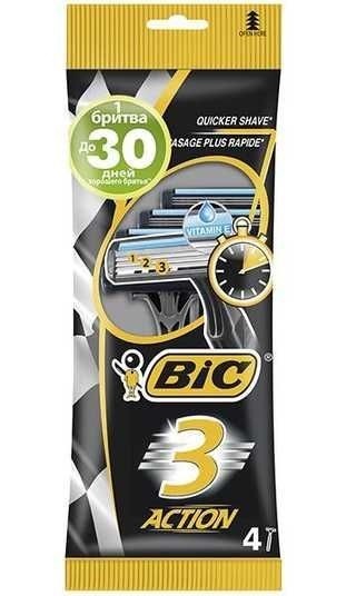 BIC pánská holítka 4ks Action - Kosmetika Pro muže Péče o obličej Holení